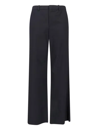Gucci Silk And Wool Twill Pants In Black