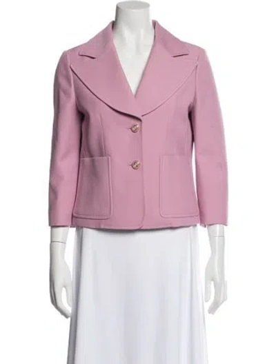Pre-owned Gucci Silk Blazer In Pink