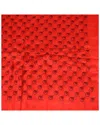 Gucci Silk-blend Bandana/square Scarf In Burgundy