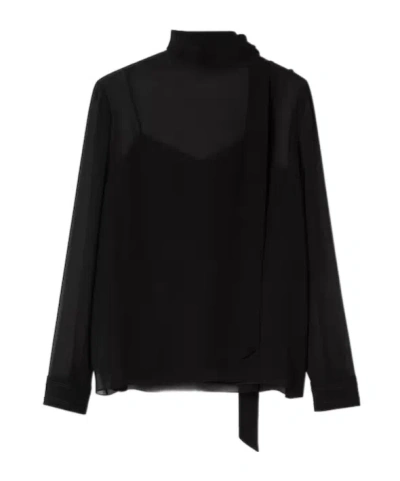 GUCCI GUCCI LAYERED SHEER DETAILED BLOUSE