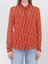 Gucci Allover Print Long Sleeve Collared Shirt In Brown