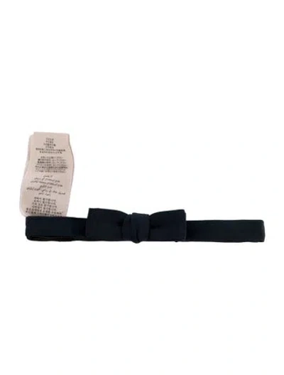 Pre-owned Gucci Silk Bow Tie In Blue
