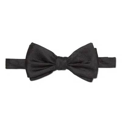 Gucci Silk Bow Tie In Schwarz