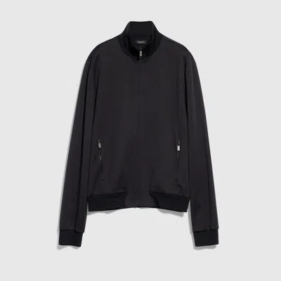 Gucci Silk Cotton Jersey Zip Jacket In Black