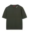 Gucci Silk Cotton Knit T-shirt With Intarsia In Gray