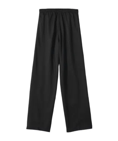 Gucci Silk Cotton Sportswear Pants With Web In Black