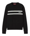 Gucci Men Silk And Cotton Sweater With Intarsia In Multi