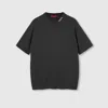 Gucci Silk Cotton T-shirt With Intarsia In Grey