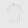 Gucci Silk Crêpe De Chine Shirt With Embroidery In White