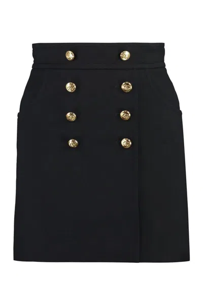 Gucci Silk Crepe Skirt