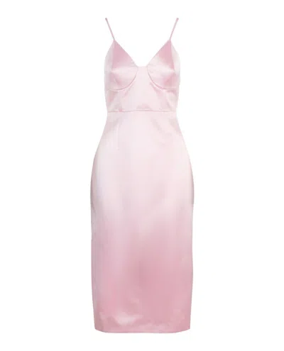 Gucci Silk Duchesse Midi Sleeveless Dress