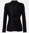 Gucci Wool Single-breasted Jacket In Black