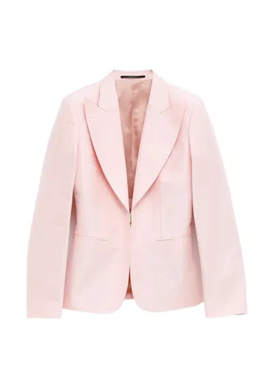 Gucci Silk Faille Jacket In Pink