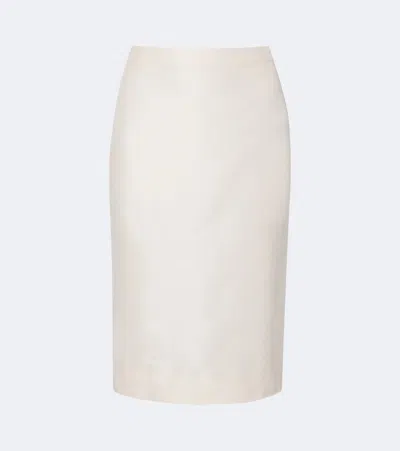 Gucci Silk Faille Pencil Skirt In Multi