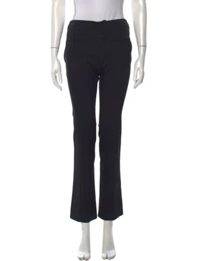 Pre-owned Gucci Silk Flared Pants In Black