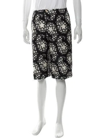 Pre-owned Gucci Silk Flat Front Shorts In Black