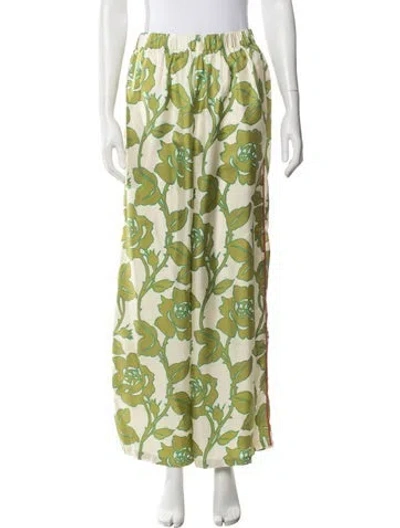 Pre-owned Gucci Silk Floral Print Pajamas In Multicolor