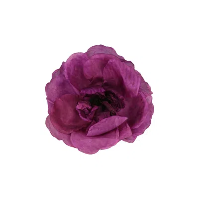 Pre-owned Gucci Silk Flower Brooch 'purple' | Women's Size Onesize