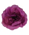 Gucci Silk Flower Brooch With C Clasp Closure In Purple