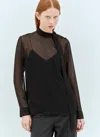 Gucci Women's Pussy-bow Silk Blouse Top In Black