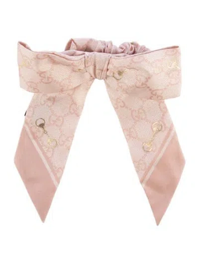 Pre-owned Gucci Silk  Hairband In Pink