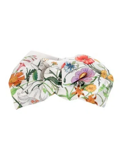 Pre-owned Gucci Silk Headband In Neutrals