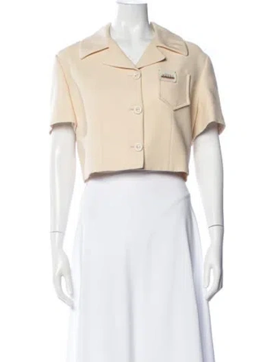 Pre-owned Gucci Silk Jacket W/ Tags In Neutral