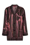 Gucci Silk Jacquard Jacket In Multi