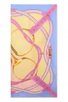 Gucci Gg Horsebit Silk Jacquard Scarf In Multi