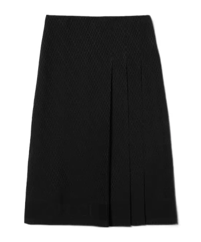 Gucci Silk Jacquard Skirt In Black