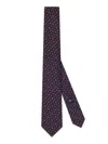 Gucci Silk Jacquard Tie In Blue
