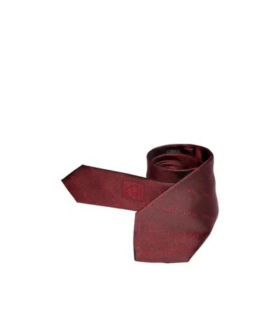 Gucci Silk Jacquard Tie In Red