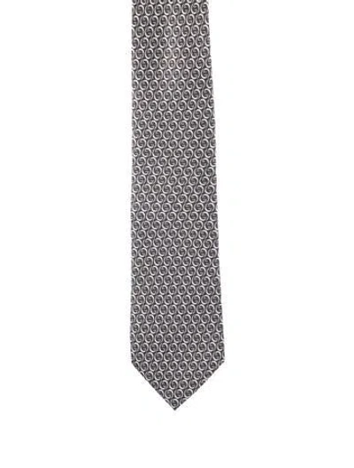 Pre-owned Gucci Silk Jacquard Tie In Multi
