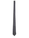 Gucci Silk Jacquard Tie With Clamp In Multi