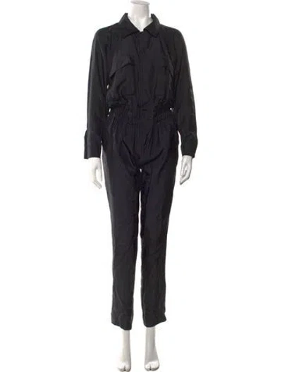 Pre-owned Gucci Silk Jumpsuit In Black
