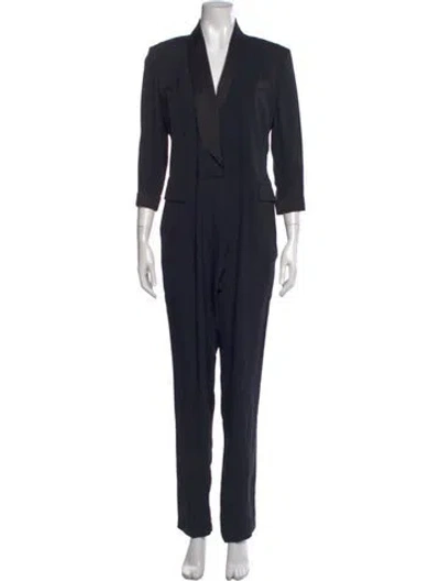 Pre-owned Gucci Silk Jumpsuit In Black