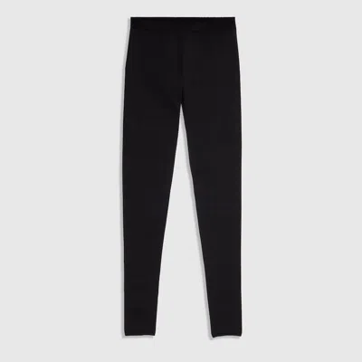 Gucci Silk Leggings In Black