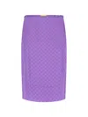 Gucci Silk Skirt Featuring Elasticated Waist In Purple