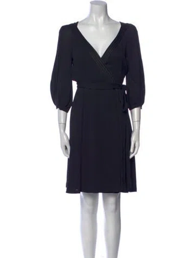 Pre-owned Gucci Silk Mini Dress In Black