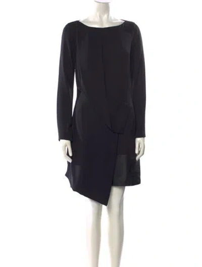 Pre-owned Gucci Silk Mini Dress In Black