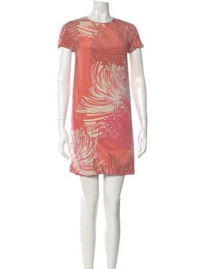 Pre-owned Gucci Silk Mini Dress In Pink