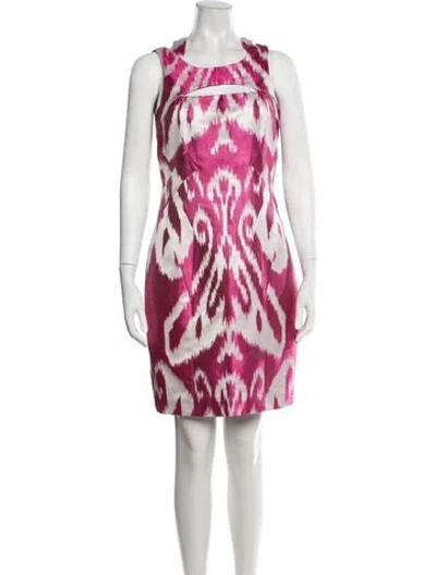 Pre-owned Gucci Silk Mini Dress In Pink