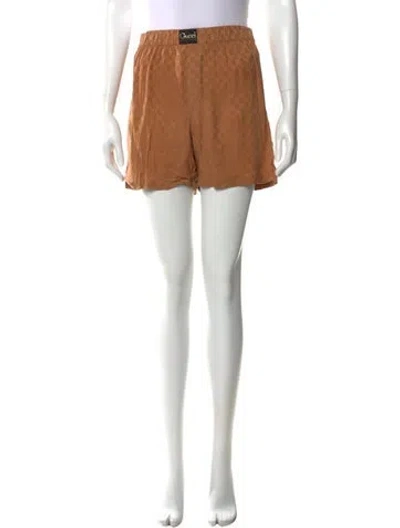 Pre-owned Gucci Silk Mini Shorts In Neutral