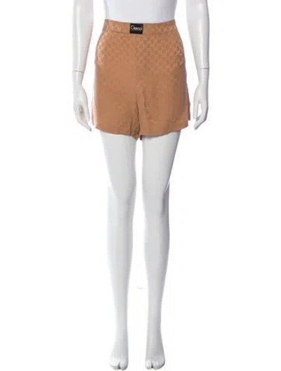 Pre-owned Gucci Silk Mini Shorts In Neutral