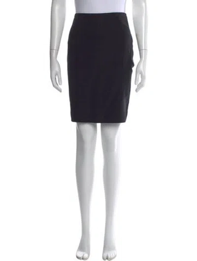Pre-owned Gucci Silk Mini Skirt In Black