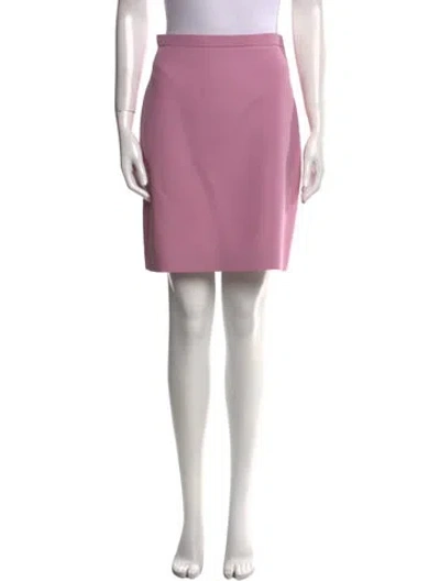 Pre-owned Gucci Silk Mini Skirt In Pink