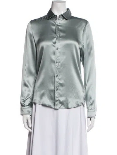 Pre-owned Gucci Silk Pajamas In Blue