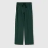 Gucci Jogginghose Aus Gg Seidenjacquard In Green