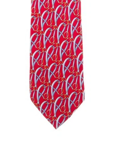 Pre-owned Gucci Silk Patterned Tie In Multi