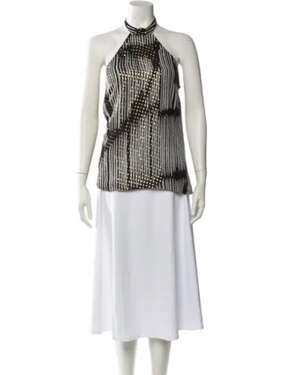 Pre-owned Gucci Silk Printed Blouse